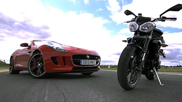 Jaguar F Type V6 S v Triumph Street Triple R