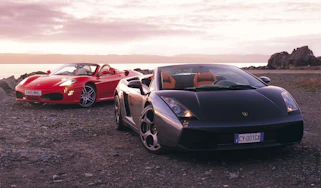 Lambo Gallardo Spyder vs Ferrari 430 Spider