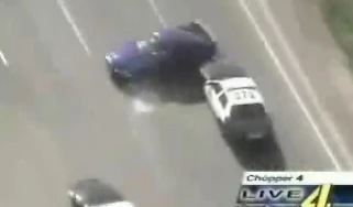 Cops spin Mustang on Freeway