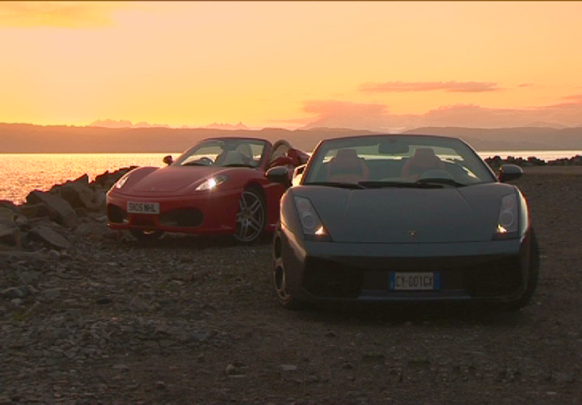 Ferrari v Lamborghini Gallardo Spyder