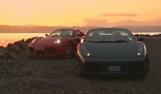 Ferrari v Lamborghini Gallardo Spyder