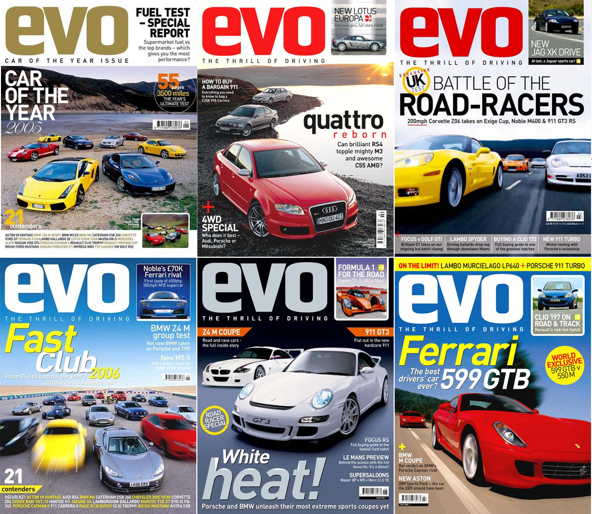 Evo 2006 covers montage