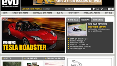 evo home page