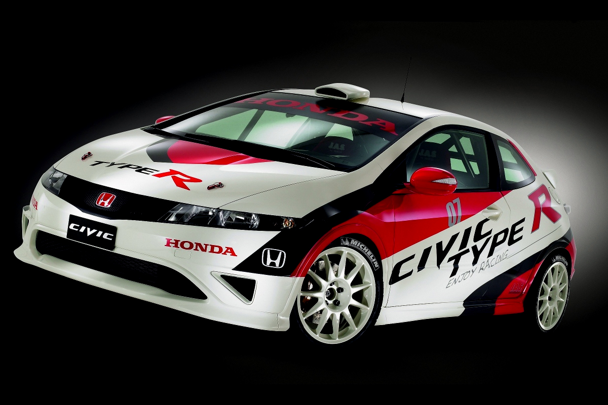 Exterior of the new Honda Civic Type-R motorsport kit