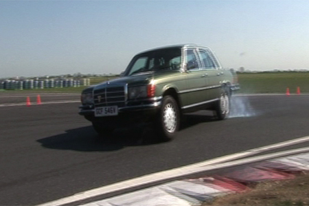 Mercedes-Benz 450SEL 6.9 on the test track