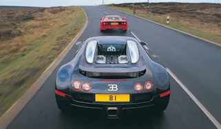 Ferrari F40 and Bugatti Veyron