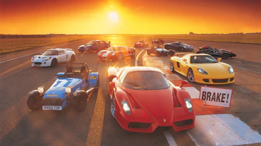 The ten fastest cars gather