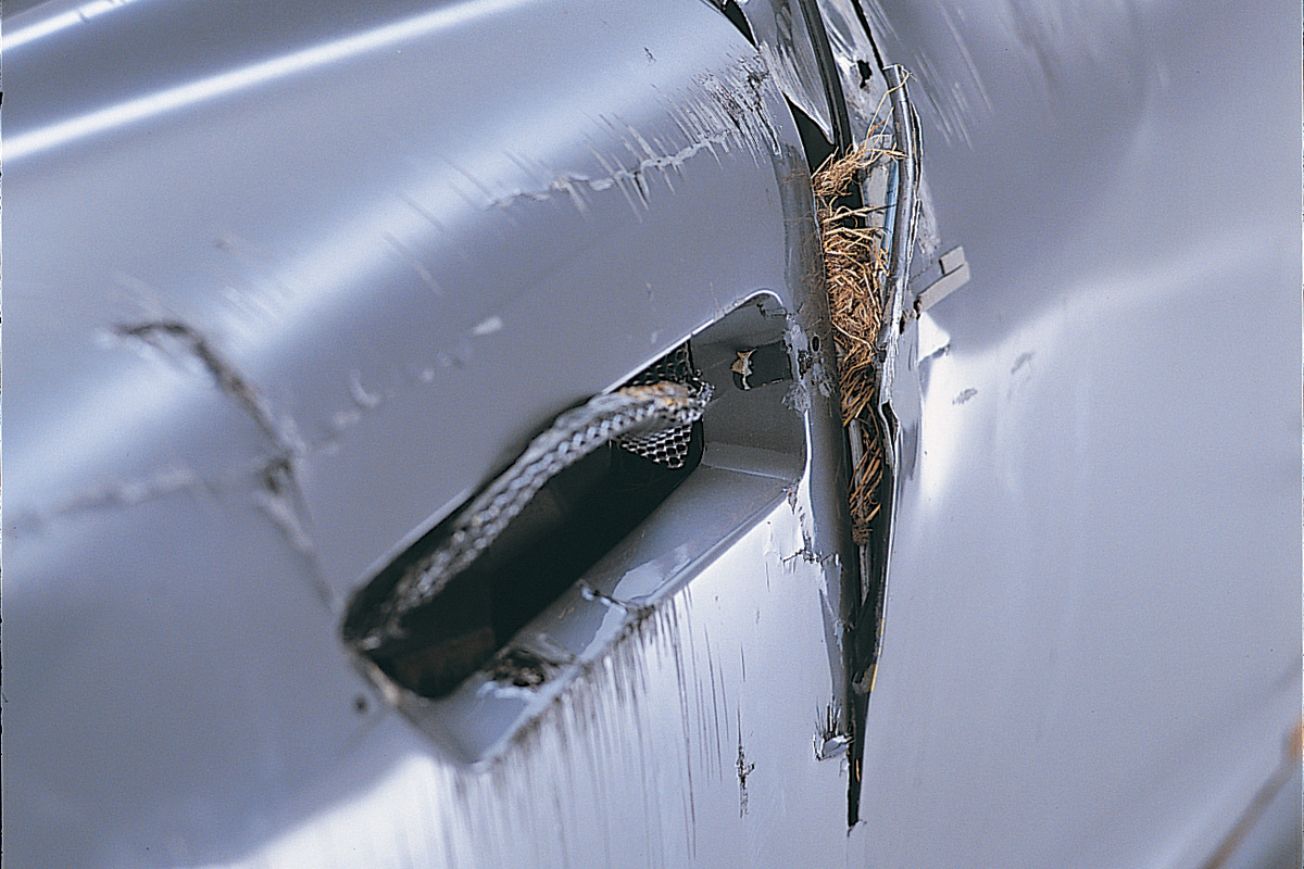 James Bond Crashed Aston Martin