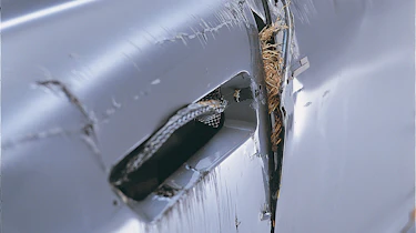James Bond Crashed Aston Martin