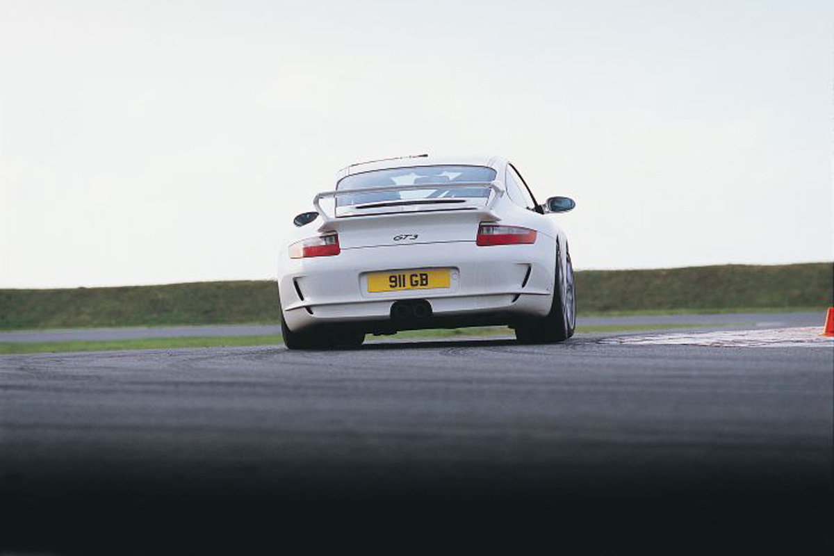 Porsche GT3 on track