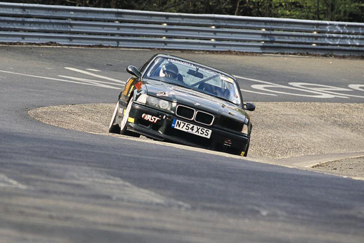 BMW M3 on track at the Nürburgring
