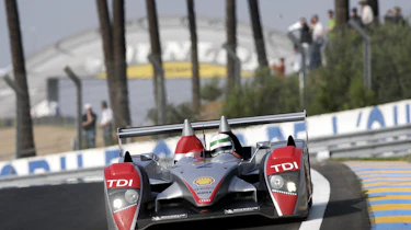 Audi R10 TDI testing at Le Mans