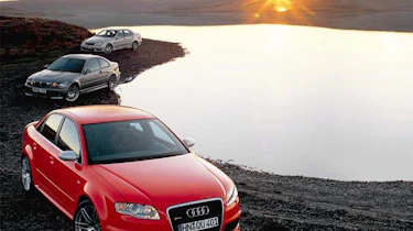 Audi RS4 (B7) v BMW M3 (E46) v Mercedes C55 AMG (W203)