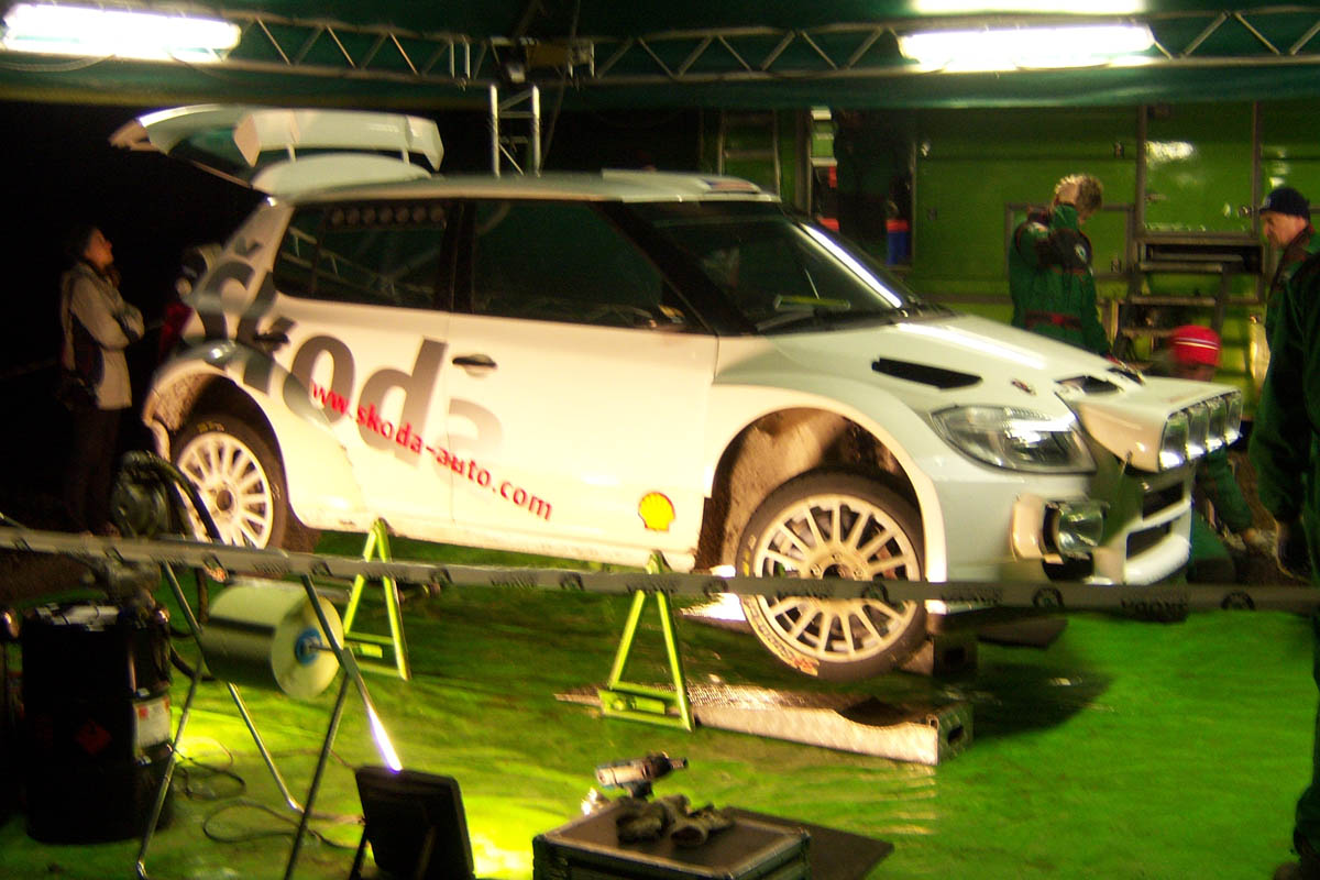 Skoda Fabia rally car