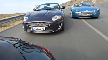 Jaguar XKR and Aston Martin Convertibles