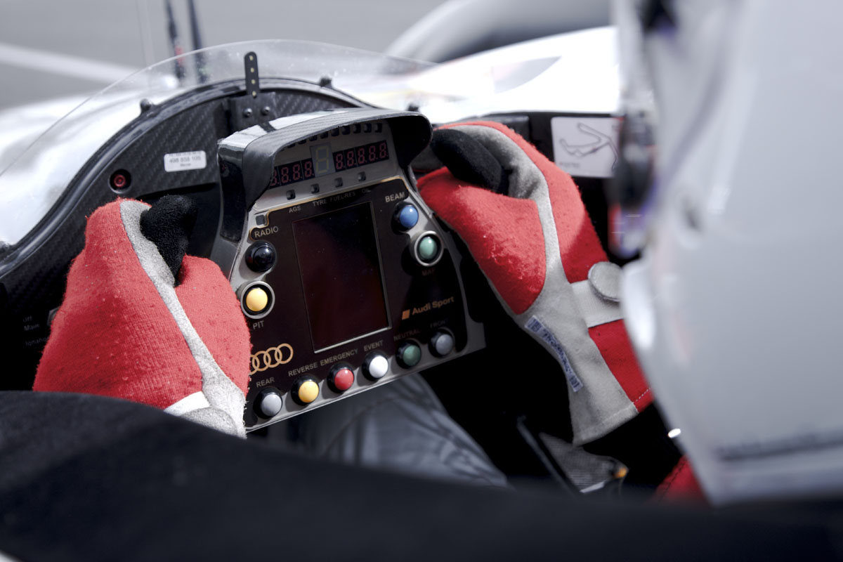 Audi R10 cockpit