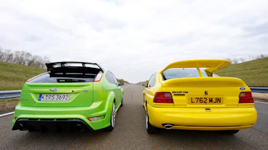 Ford Focus RS v Ford Escort Cosworth