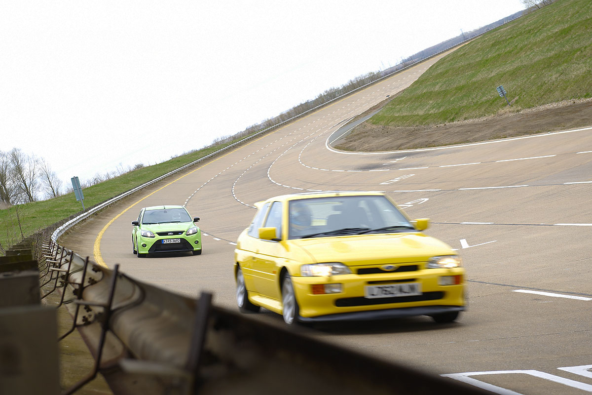Ford Focus RS v Ford Escort Cosworth