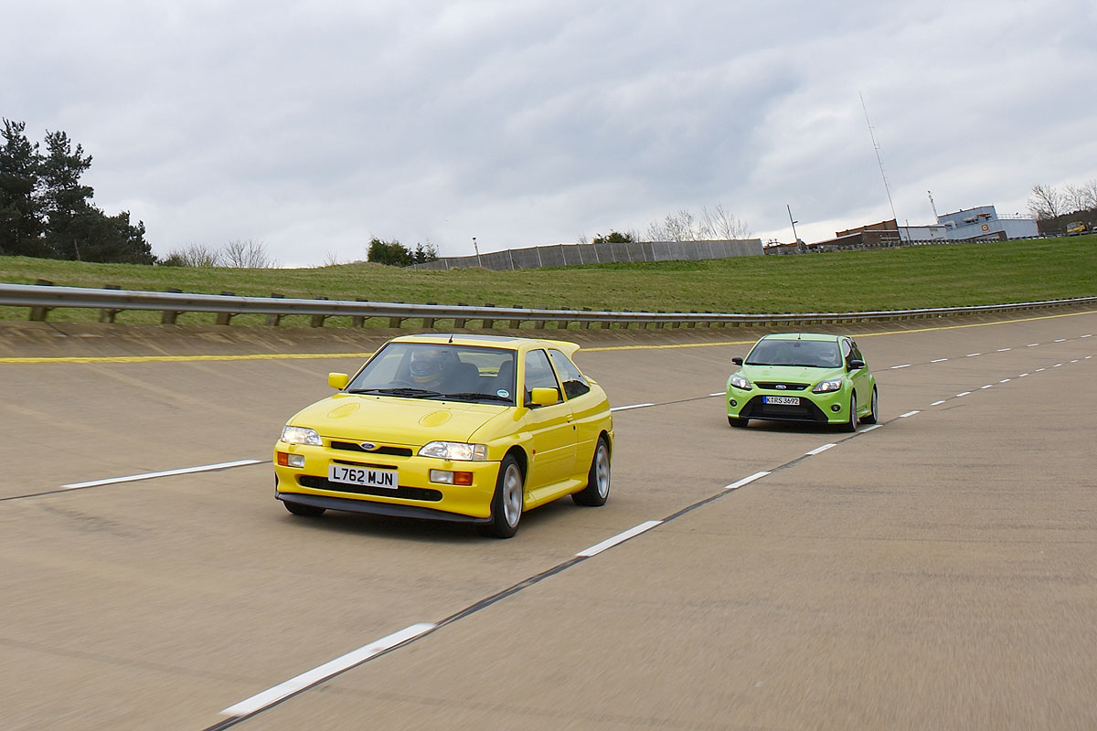 Ford Focus RS v Ford Escort Cosworth