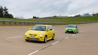 Ford Focus RS v Ford Escort Cosworth