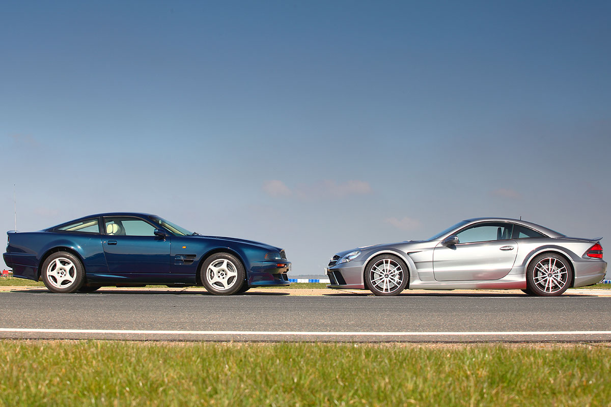 Aston Martin Vantage 600 v Mercedes SL65 Black