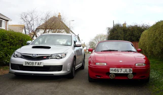 Subaru Impreza and Mazda MX-5