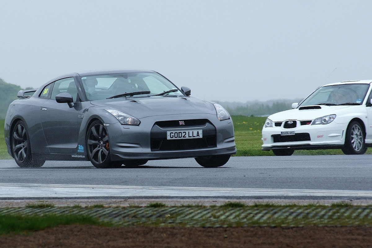 Nissan GT-R on track