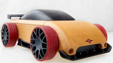 Wooden model car