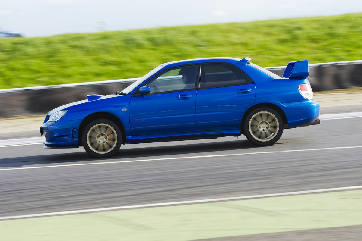 Subaru Impreza on track day
