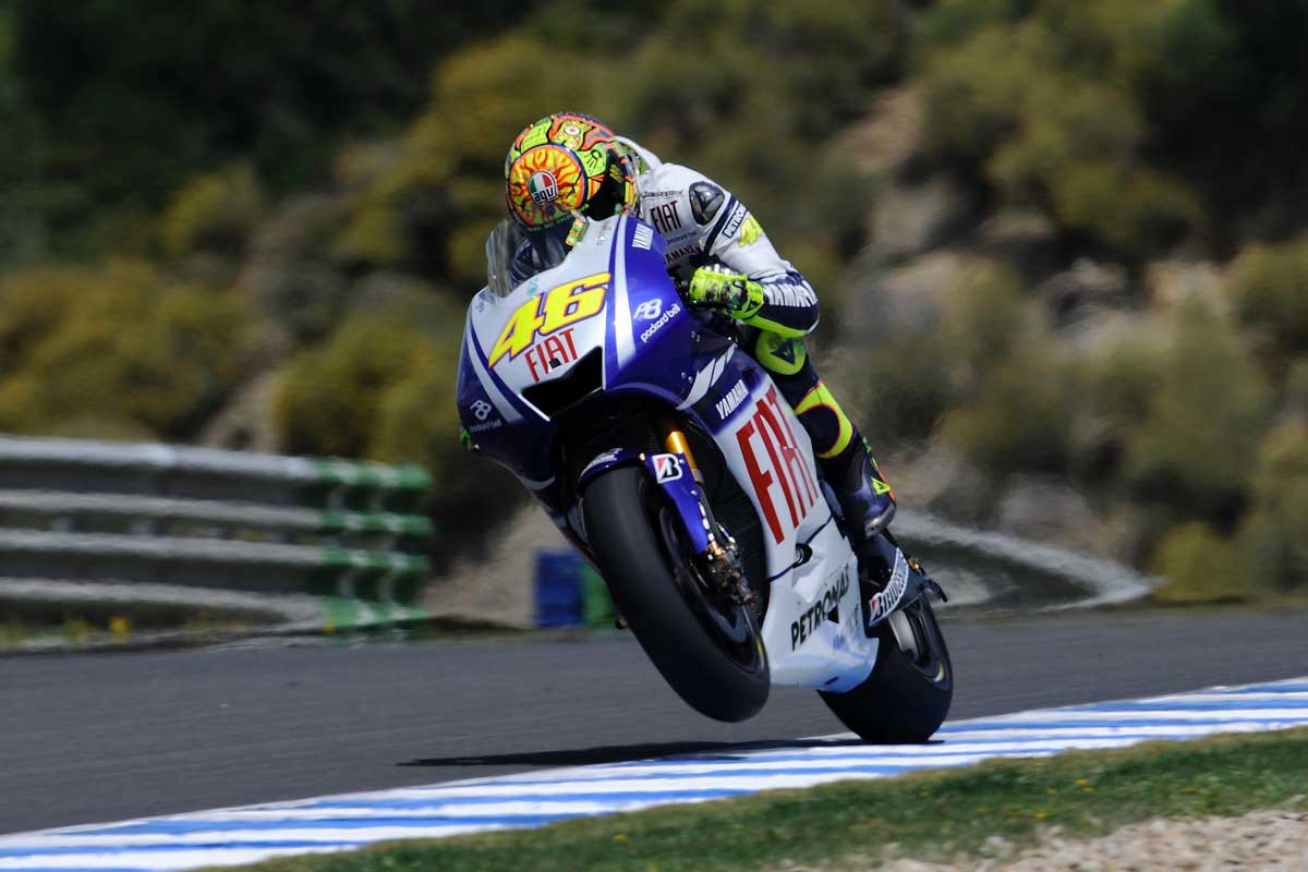 Valentino Rossi on Yamaha