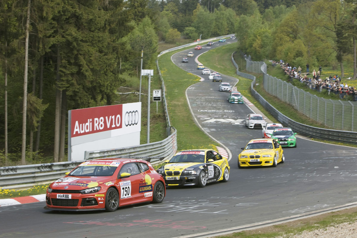 VW Scirocco at Nurburgring 4-hour test race