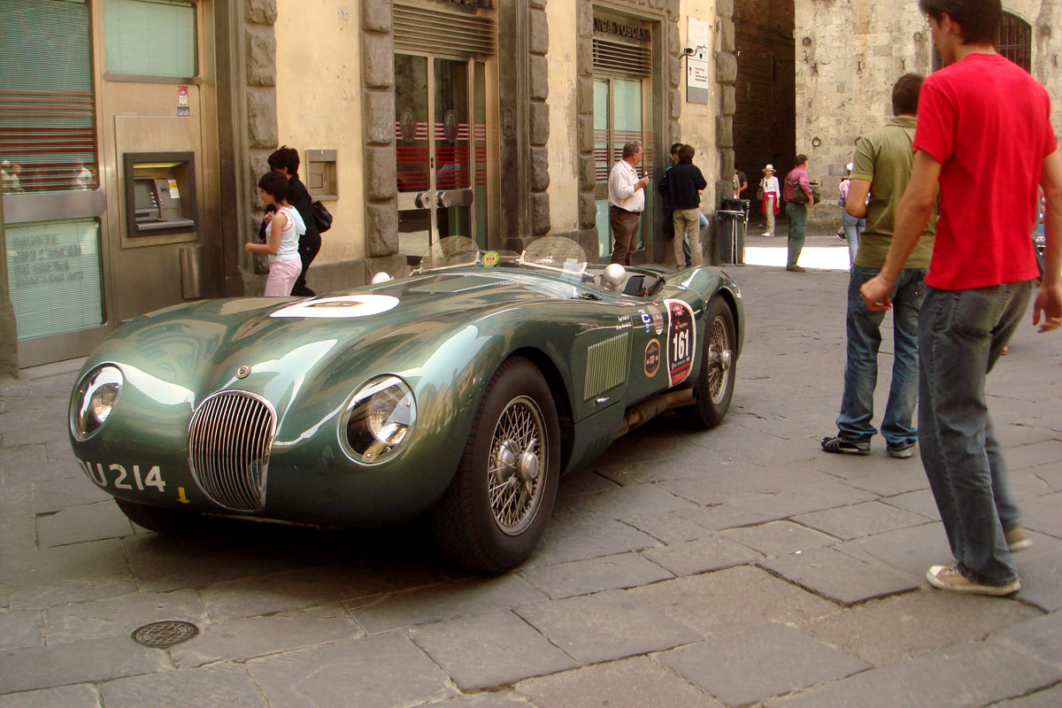 Jaguar C-type in Mille Miglia