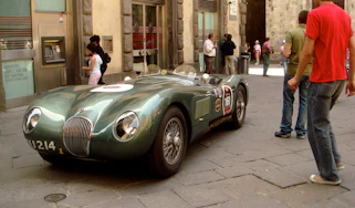 Jaguar C-type in Mille Miglia