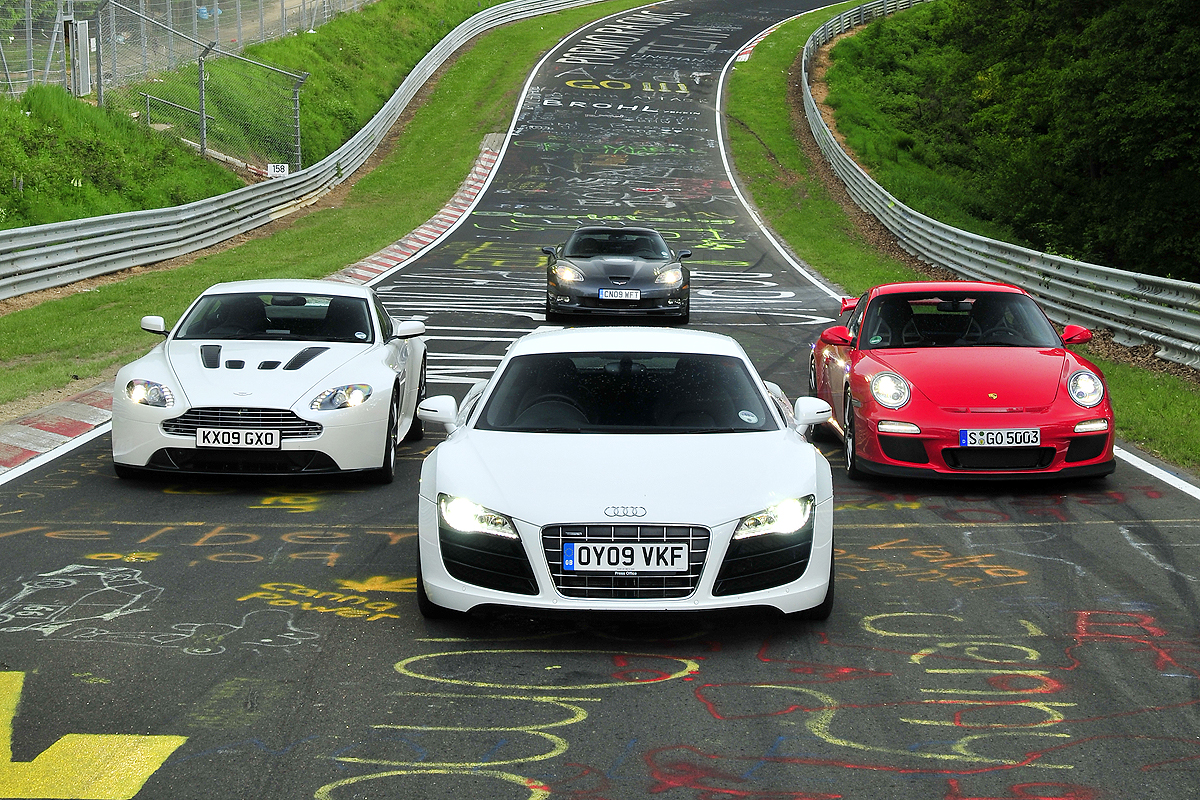 911 GT3 v Vantage V12 v R8 V10 v Corvette ZR1