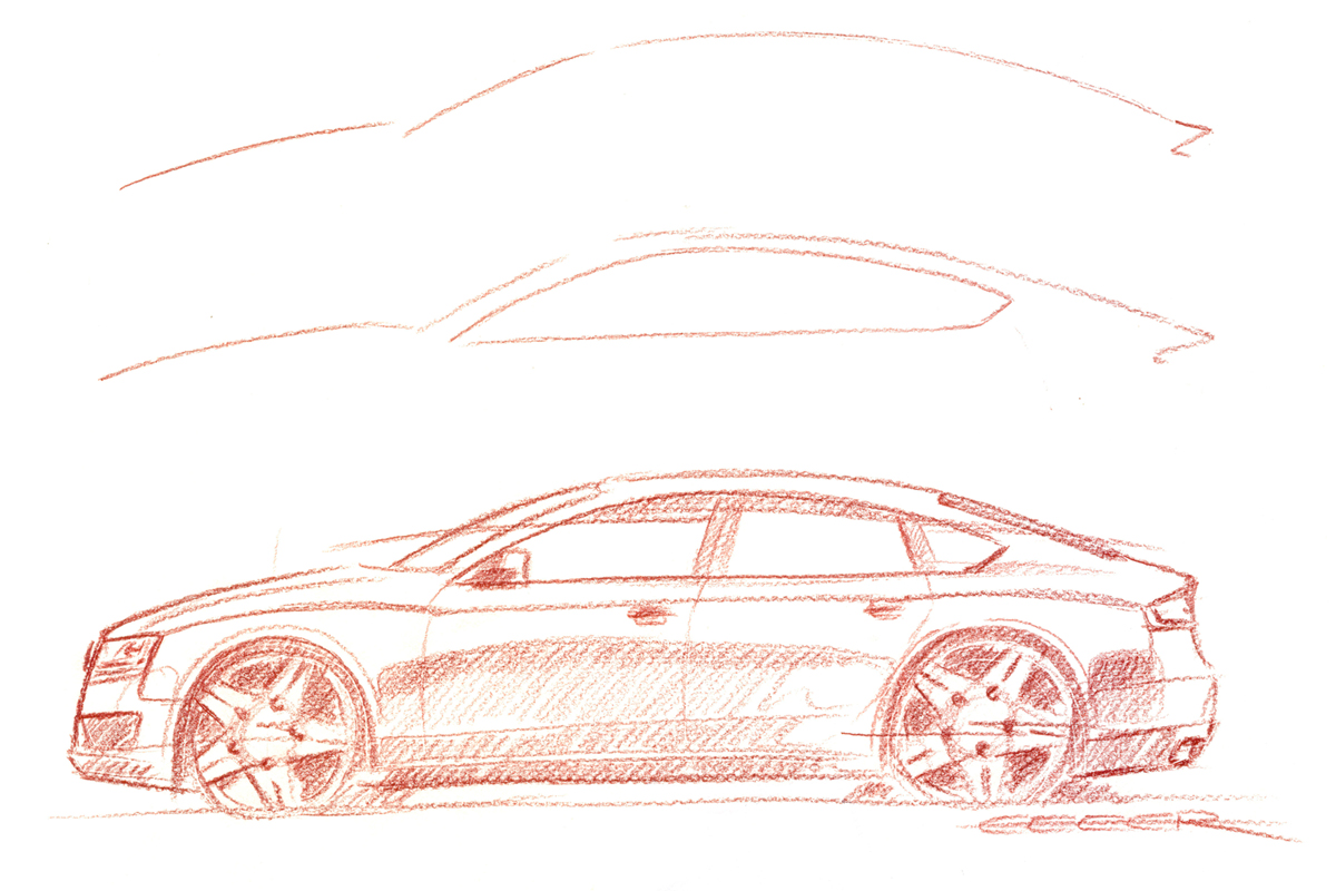 Audi A5 Sportback sketch