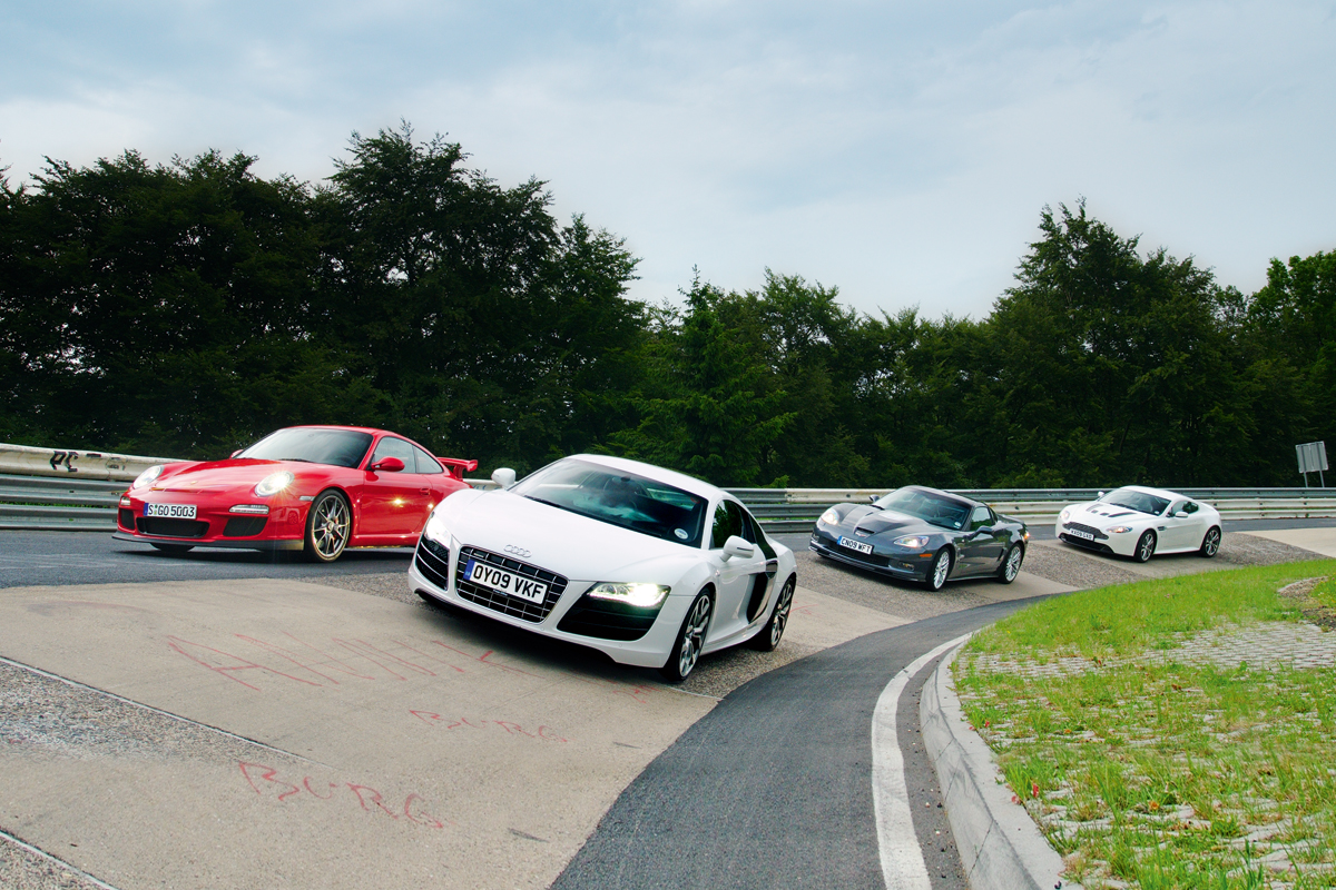 911 GT3 v Vantage V12 v R8 V10 v Corvette ZR1