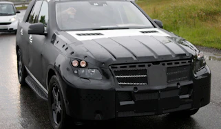 Mercedes M-class spy images