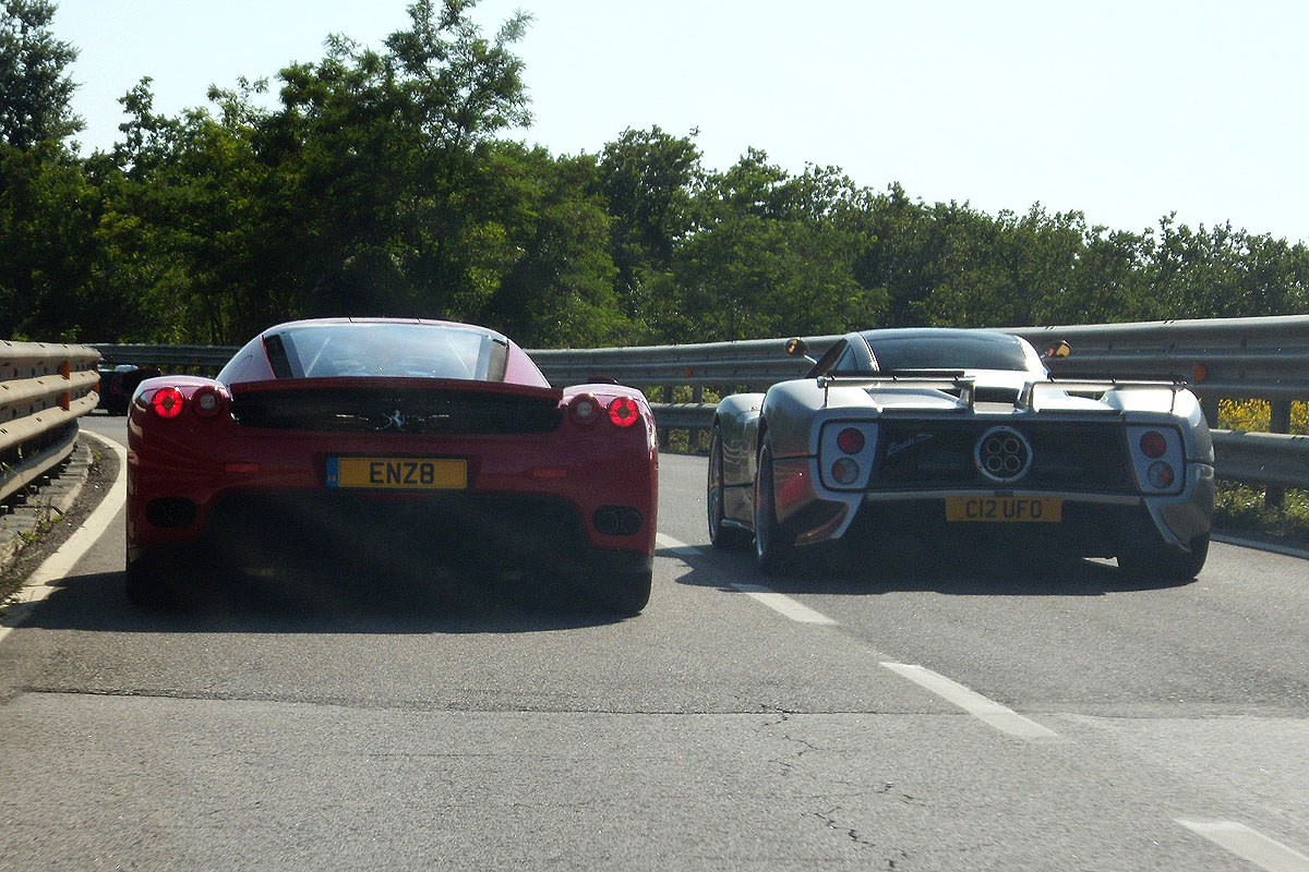 Pagani Zonda and Ferrari Enzo