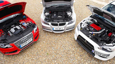 Audi S4 v BMW 335i v Mitsubishi Evo X FQ330