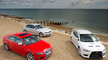 Audi S4 v BMW 335i v Mitsubishi Evo X FQ330