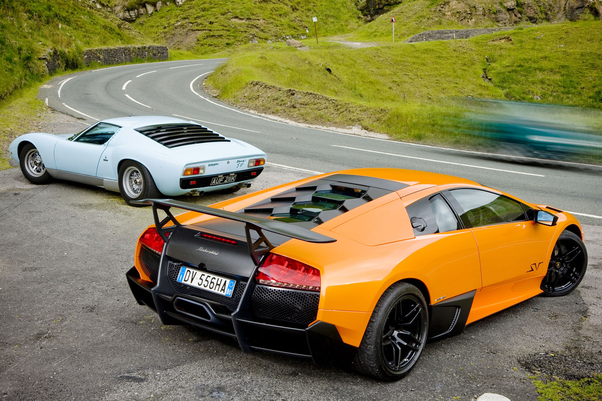 Lamborghini Miura and Murcielago