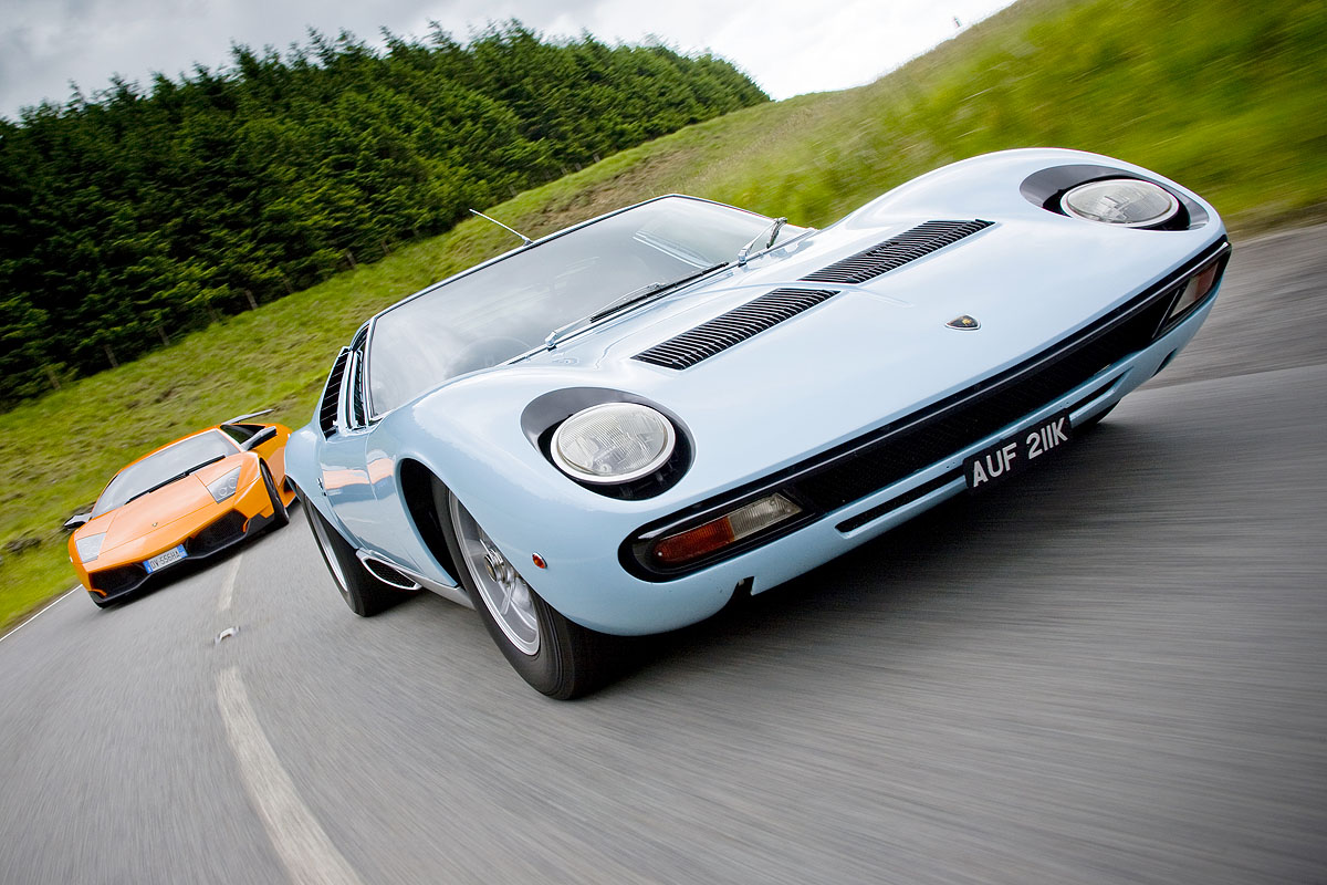 Lamborghini Miura and Murcielago