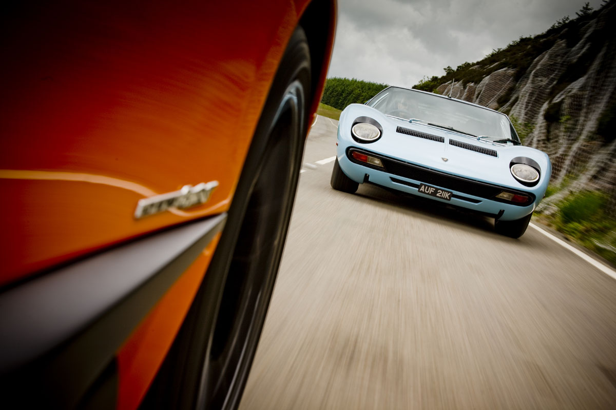 Lamborghini Miura and Murcielago