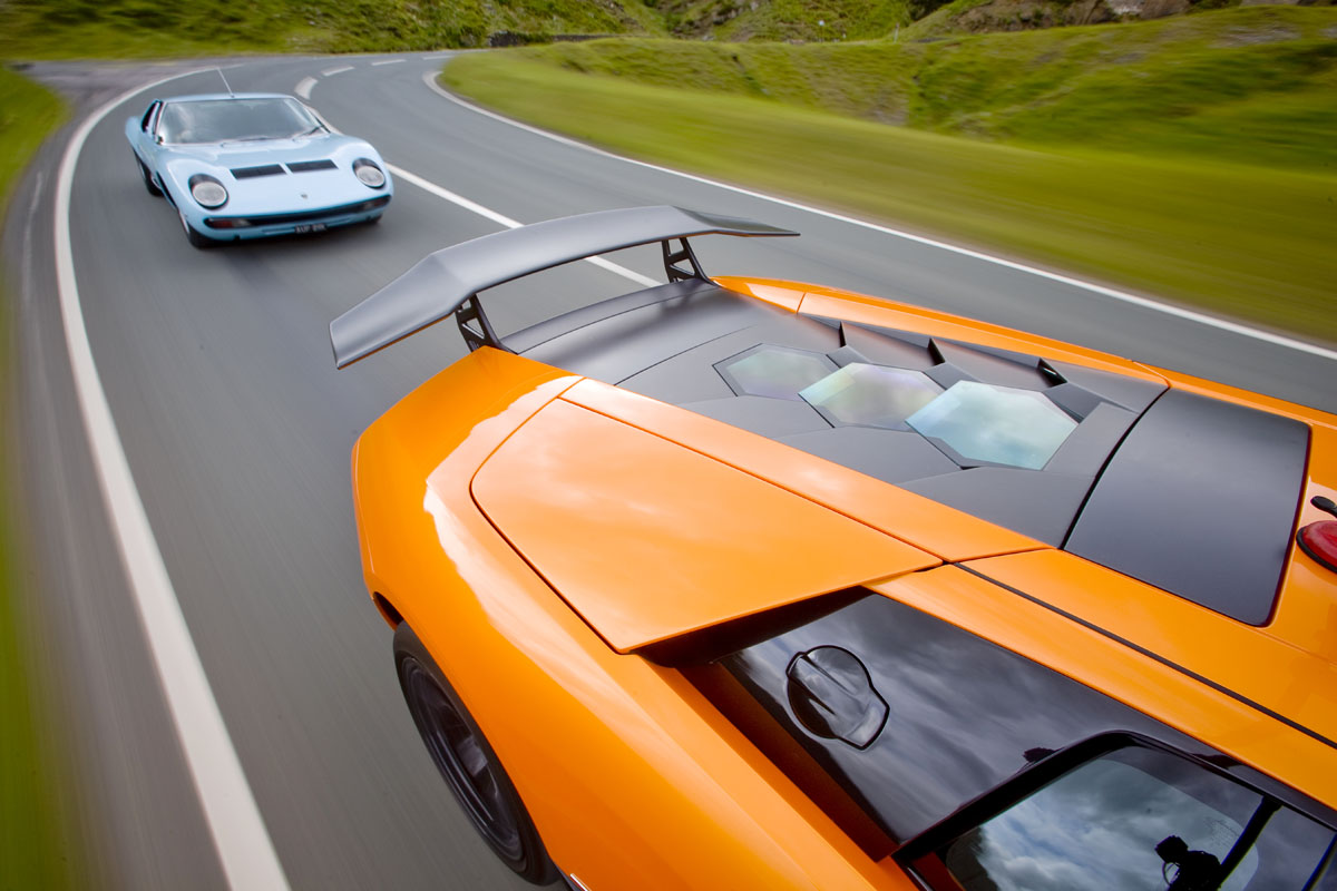 Lamborghini Miura and Murcielago