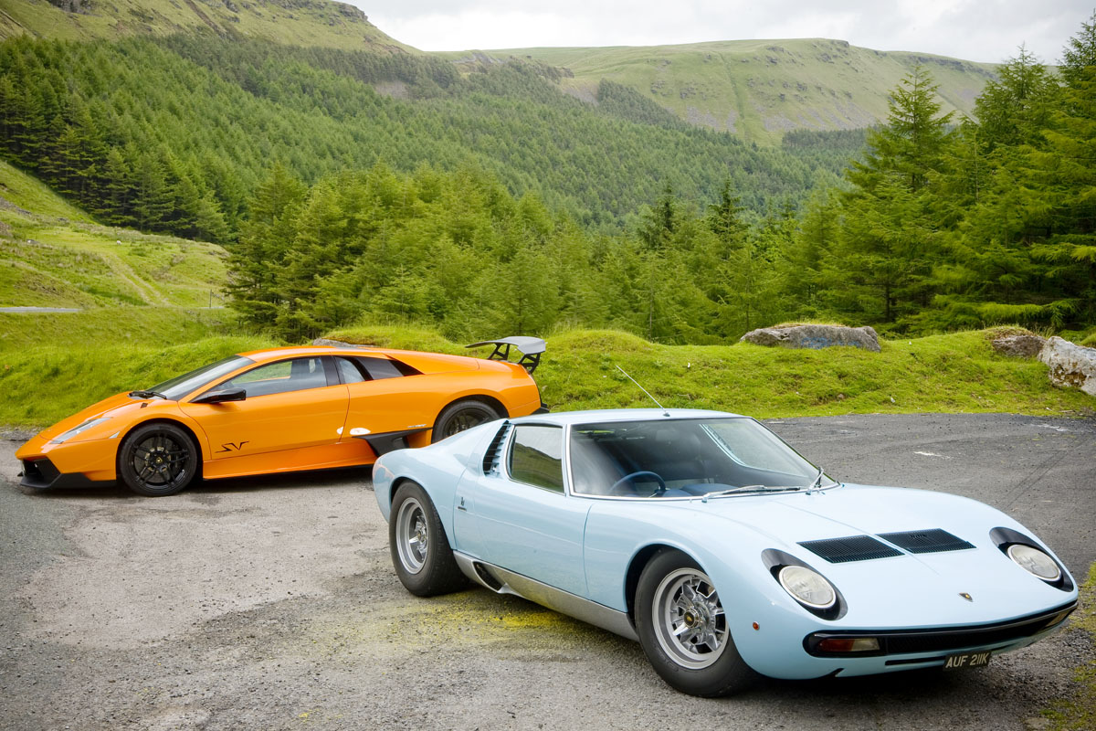 Lamborghini Miura and Murcielago