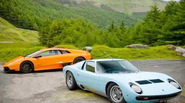 Lamborghini Miura and Murcielago