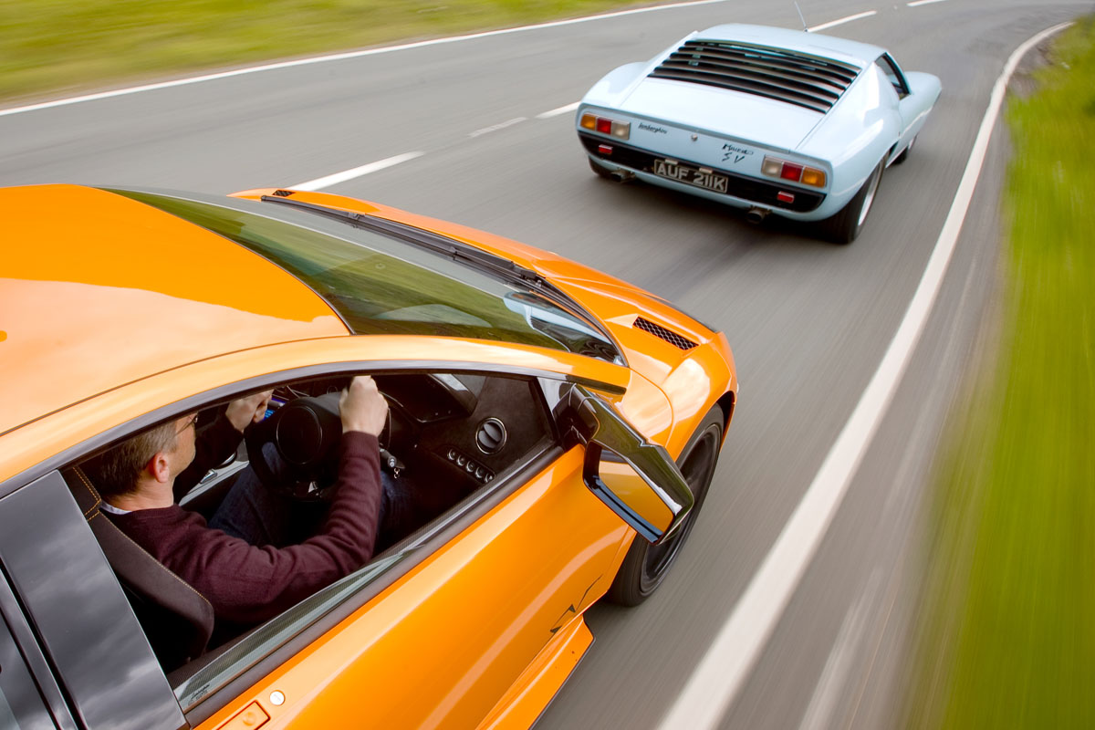 Lamborghini Miura and Murcielago