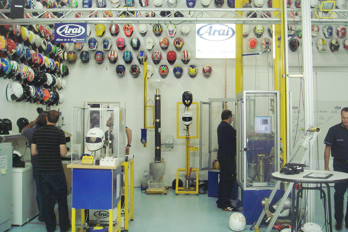 Arai track helmets