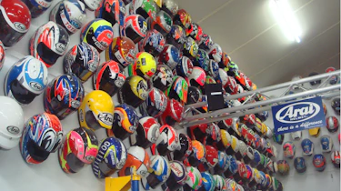 Arai track helmets