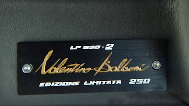 Lamborghini LP550-2 manufacturer plaque